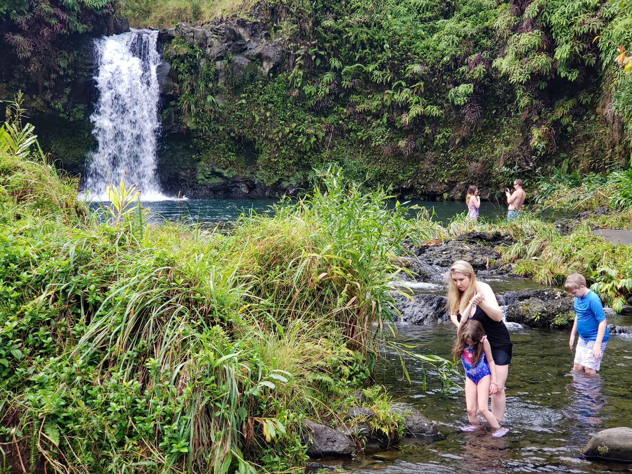 Explore Waterfall on the Road to Hana with us